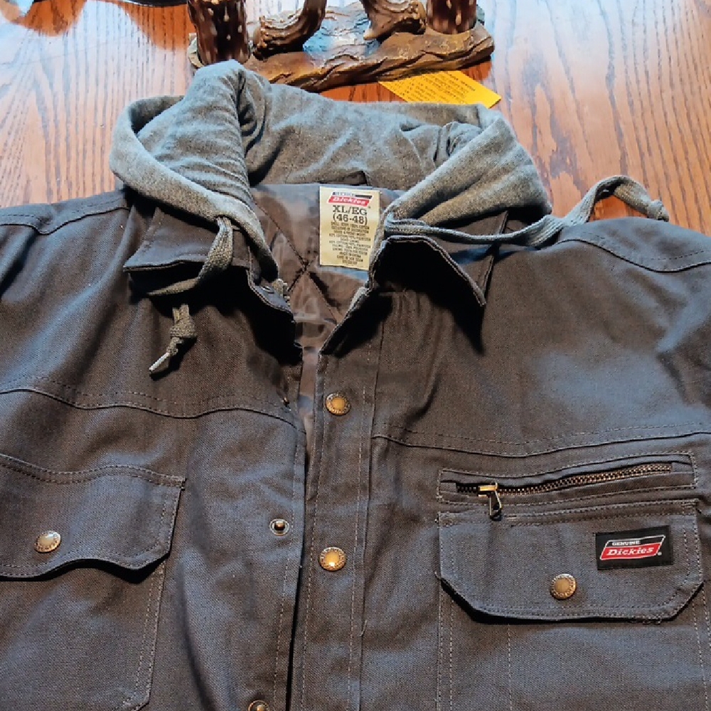 Dickies Men's Dark Gray Hooded Jacket